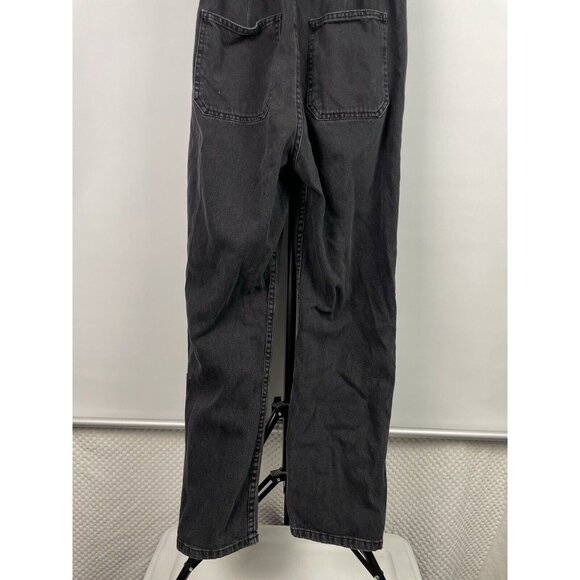 Free People We The Free Marci Washed Black Denim Cotton Coverall Jumpsuit Size S - Picture 11 of 11